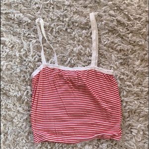 Striped crop top